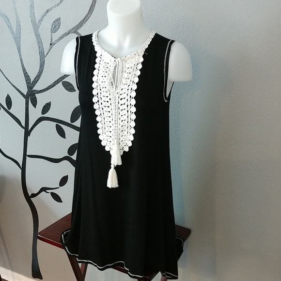 Cyn by Cynthia Mehra Dresses & Skirts - Black Dress / Cover-up - Sz S/M